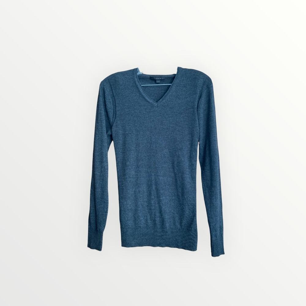 John Varvatos Mens Gray V-neck Sweater Size S